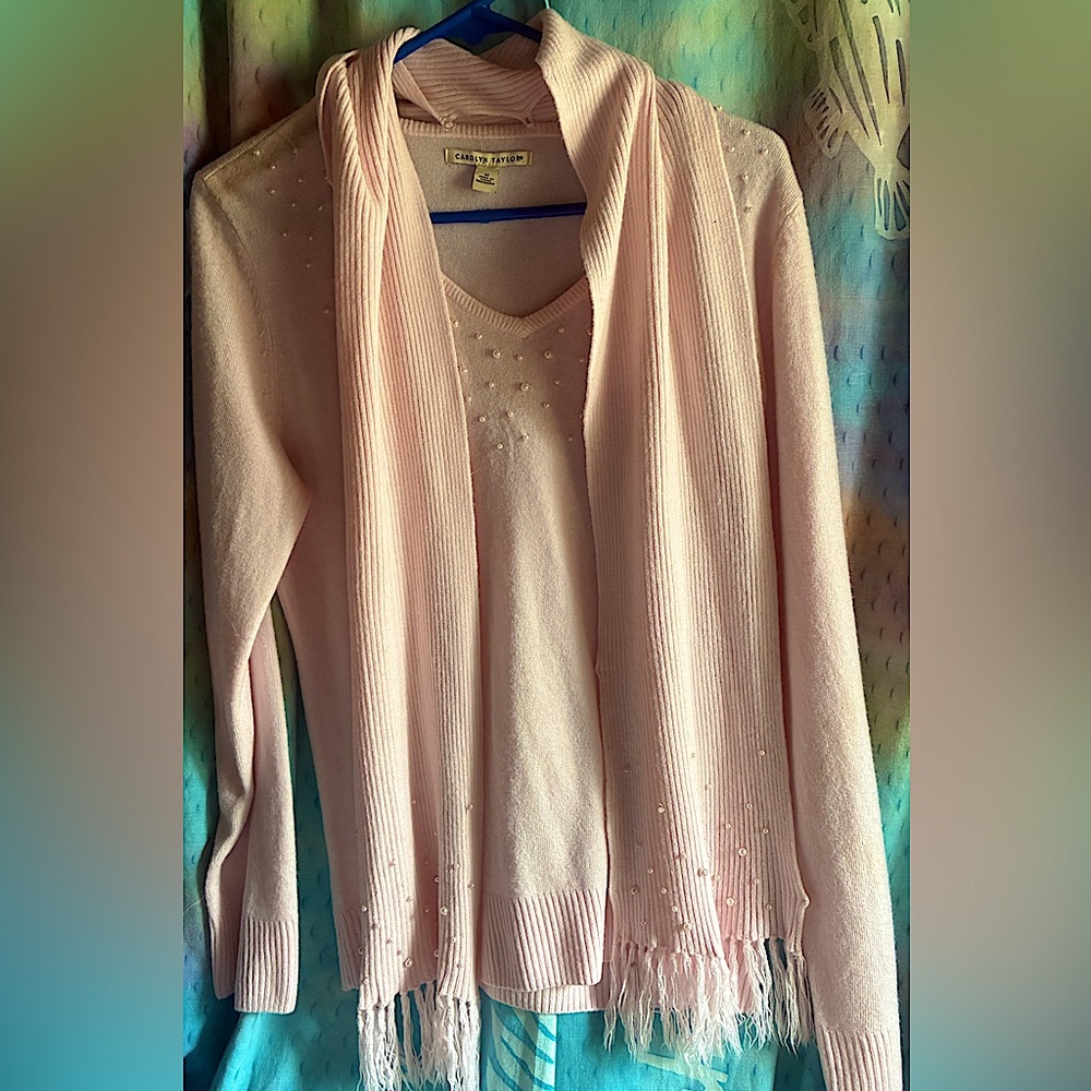 Carolyn Taylor Soft Pink Cardigan Set